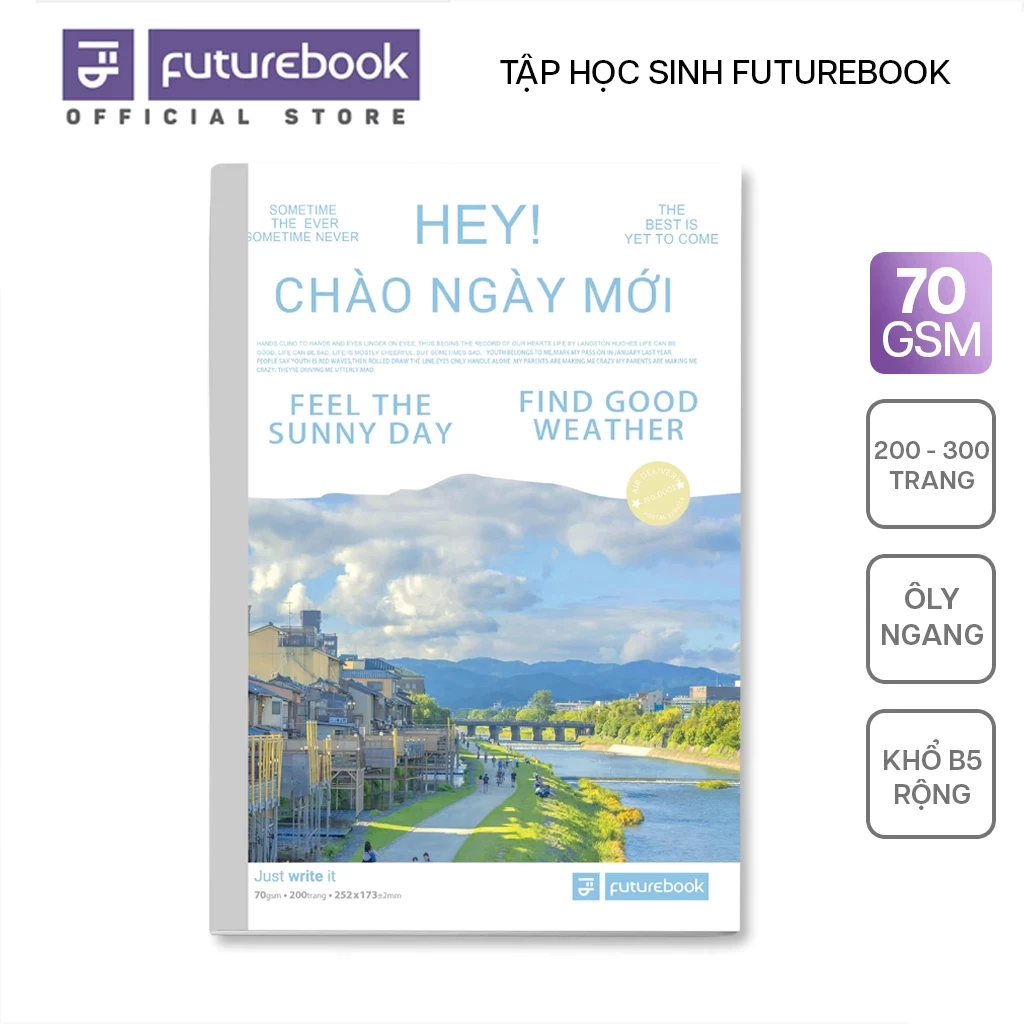 [Bộ 3Q] Tập Học Sinh - Vở Sinh Viên B5 Ôly/4Ôly 200/300 trang 70 gsm FUTUREBOOK