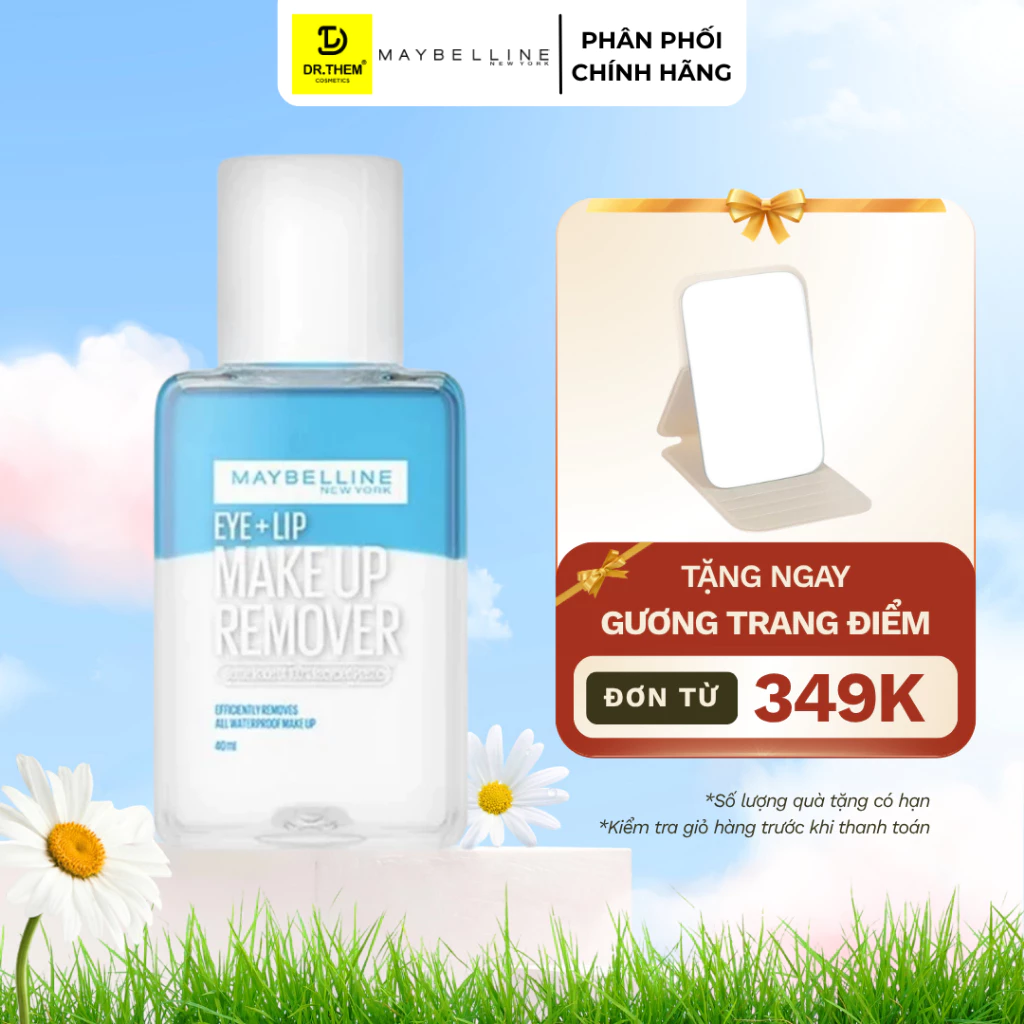 Nước tẩy trang mắt và môi Maybelline New York Eye & Lip Makeup Remover 150ml- Dr Thêm