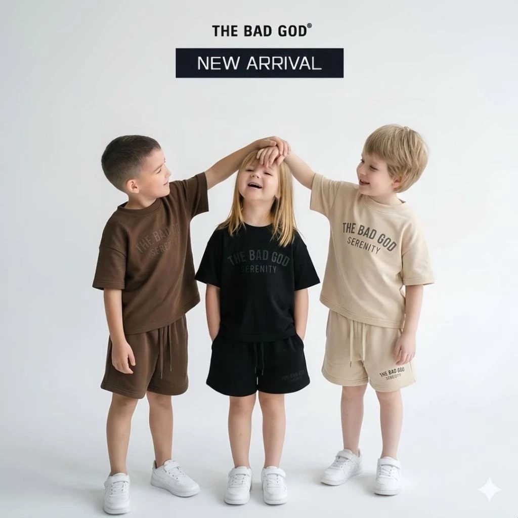 Set Quần Áo Trẻ Em Hè Thu The Bad God Serenity Bold Kid cho bé (1-6 tuổi)