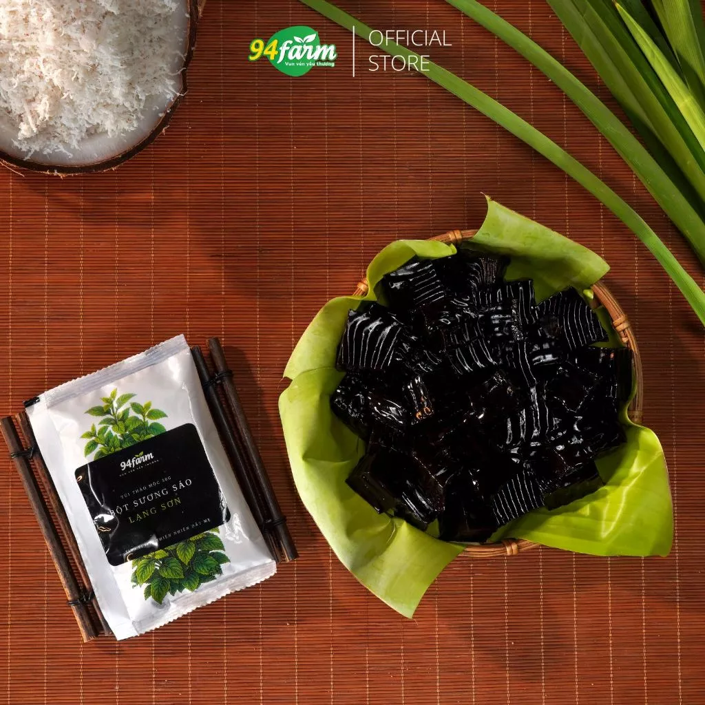 [Túi 50g] Bột sương sáo đen thảo mộc Lạng Sơn 94farm