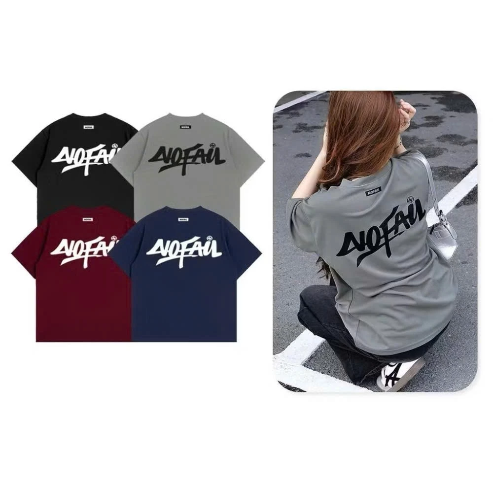 Áo phông nữ tay lỡ unisex NO FAIL, Áo thun nam nữ form rộng mặc cặp, nhóm phong cách ulzzang
