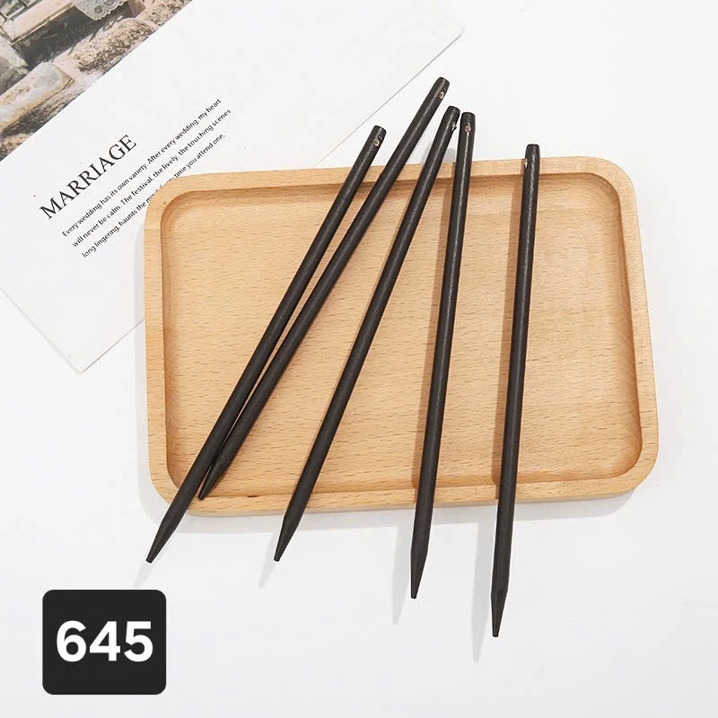 (5 cái)Cán trâm gỗ cổ trang có lỗ, Nguyên liệu làm trang sức cổ trang, Nguyên liệu diy