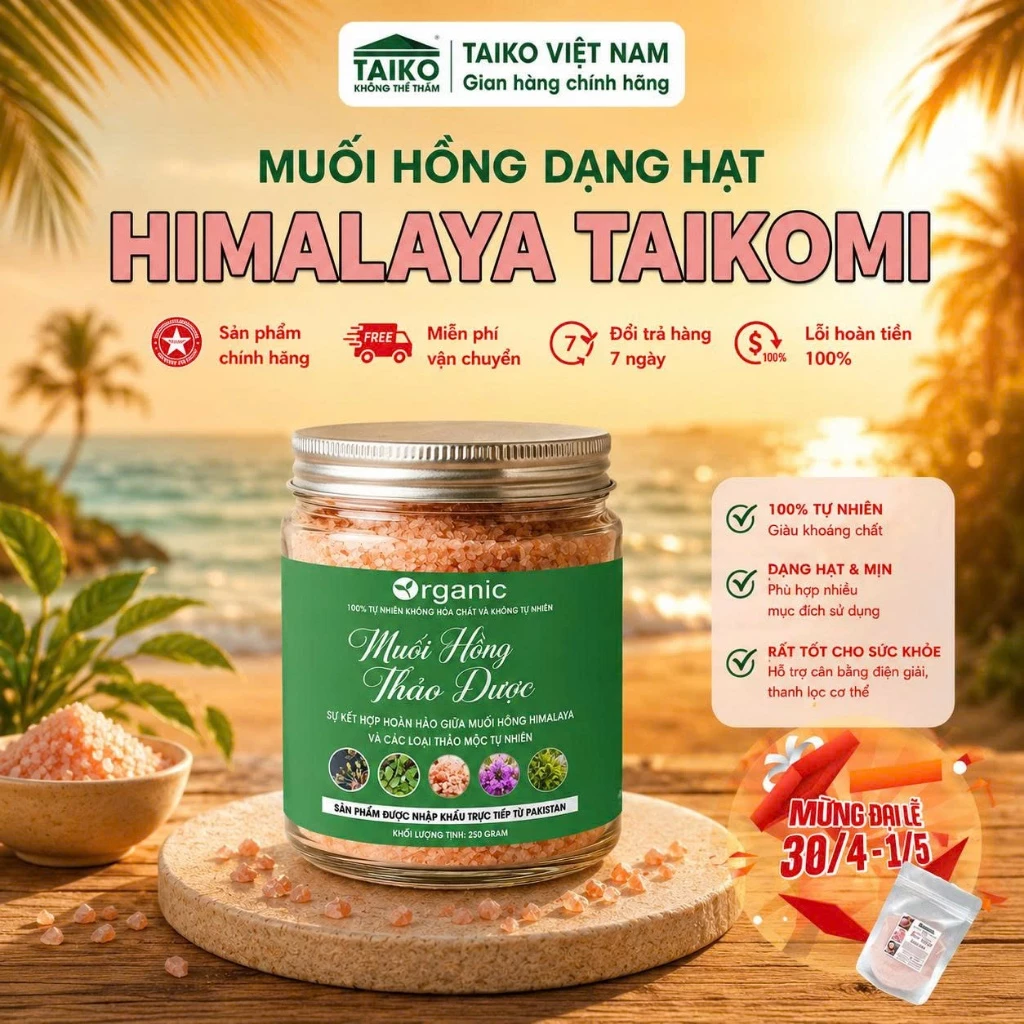 [Mua 69k tặng 100g]Muối Hồng Himalaya Ngâm Chân Thảo Dược Hũ 250G Thư Giãn Đôi Chân Giảm Đau Nhức Xương Khớp Mất Ngủ