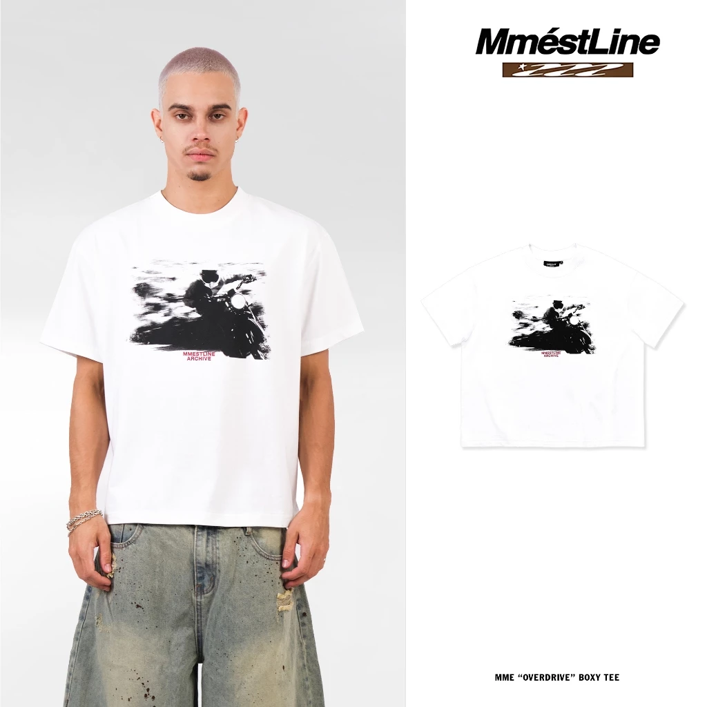 Áo thun MMESTLINE "OVERDRIVE" form Boxy vải Premium Cotton