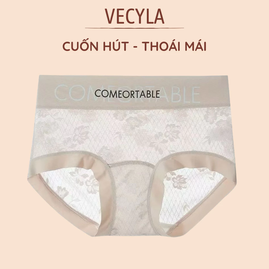 Quần lót nữ VECYLA - Quần chip Q 226 liền mạch ren hoa mềm mại hot hit kháng khuẩn