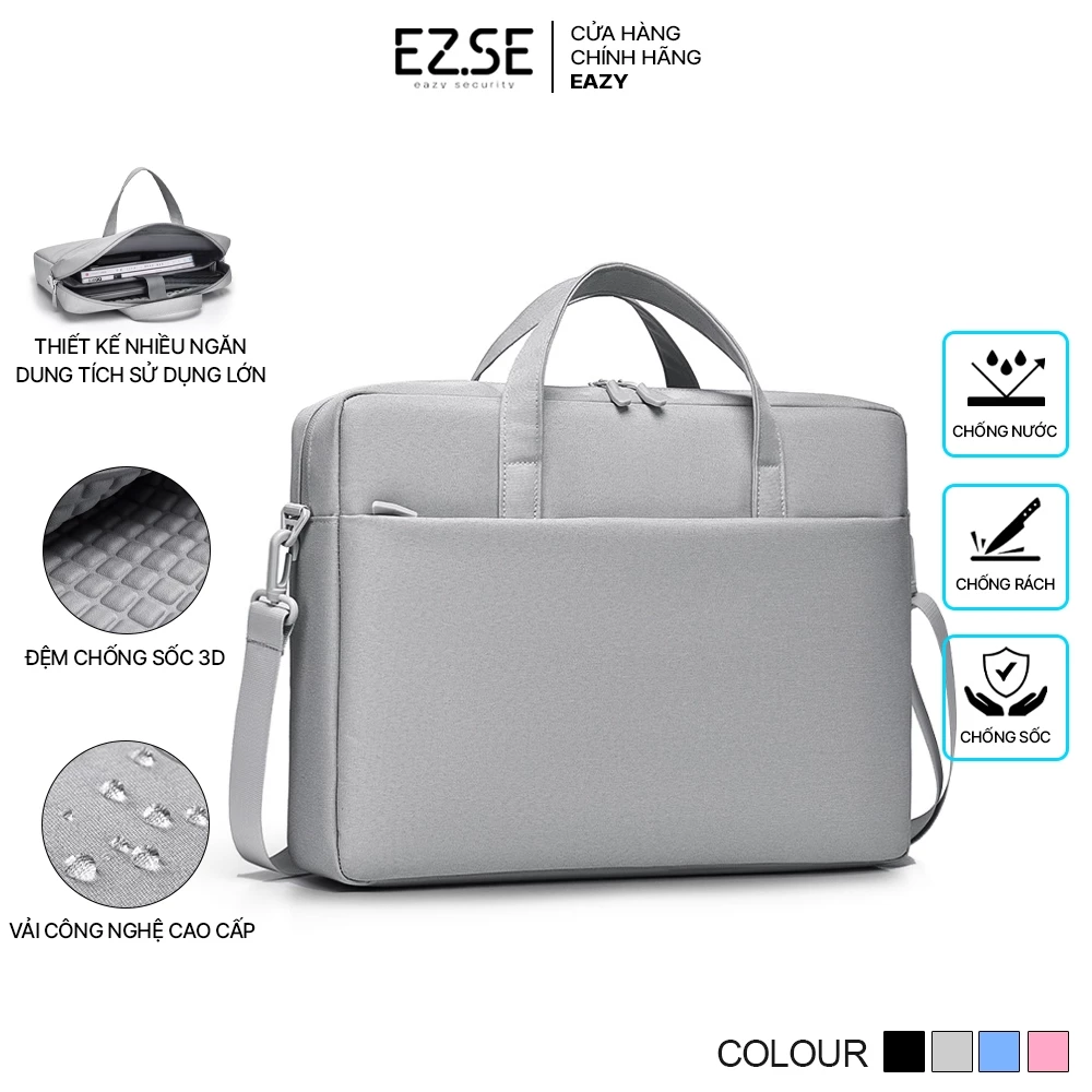 Cặp đựng laptop chống sốc chống nước EAZY TLA07 Túi đựng laptop 15.6 inch , Túi xách công sở nam nữ