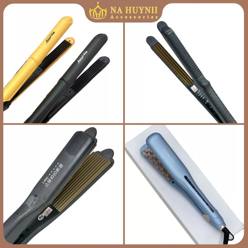 Máy Dập Xù 9 Răng, Máy Dập Xù Chân Tóc, Máy Dập Phồng Chân Tóc Răng Vuông, Na Huỳnh