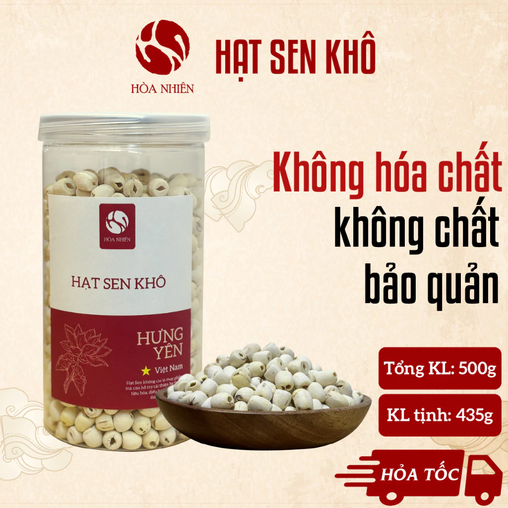 Hạt Sen sấy khô - Sen Hưng Yên loại #1 - Hòa Nhiên