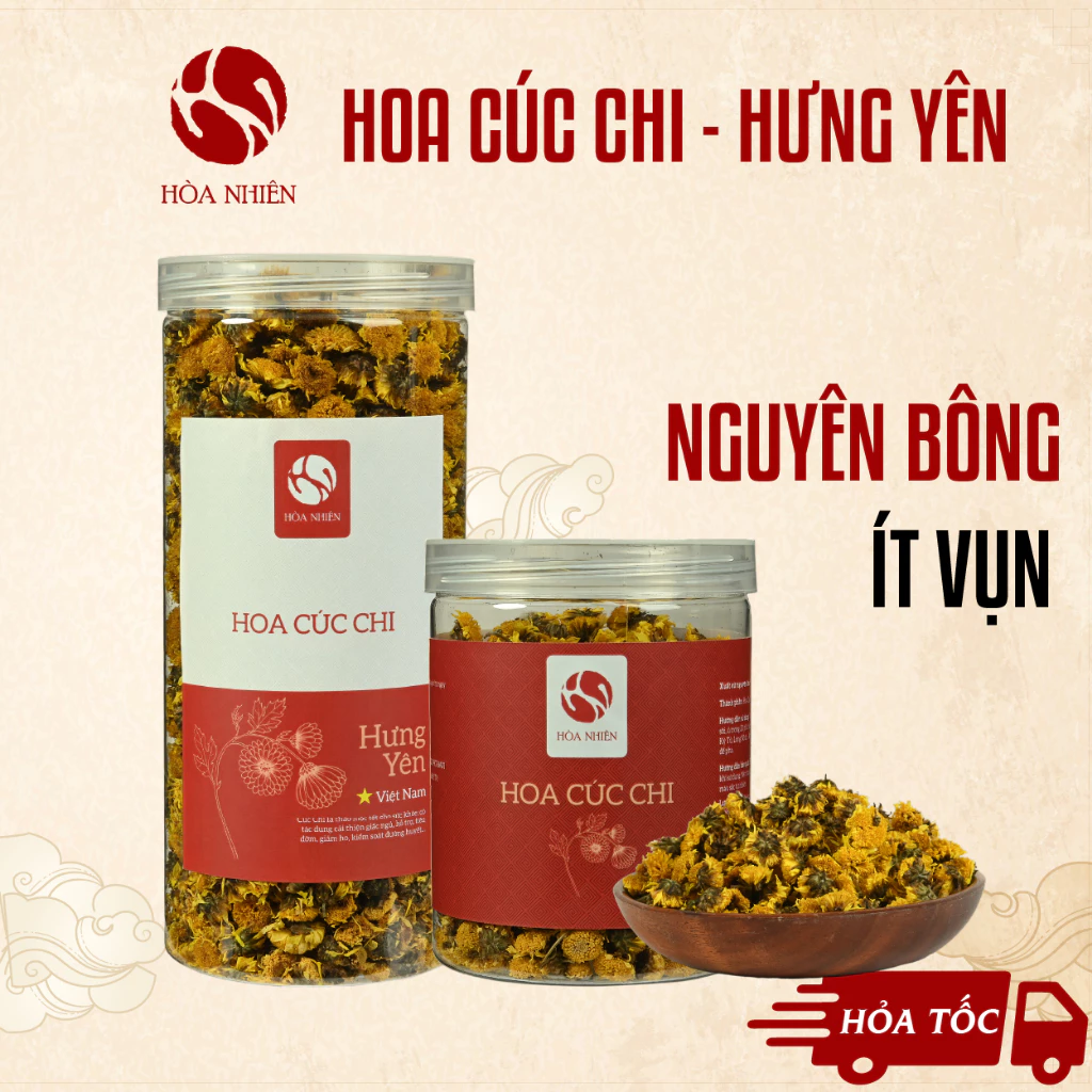 Hoa Cúc Chi Hưng Yên sấy lạnh, bông cúc chi dùng Trà hoa Cúc khô, nấu chè, nấu ăn | Hòa Nhiên
