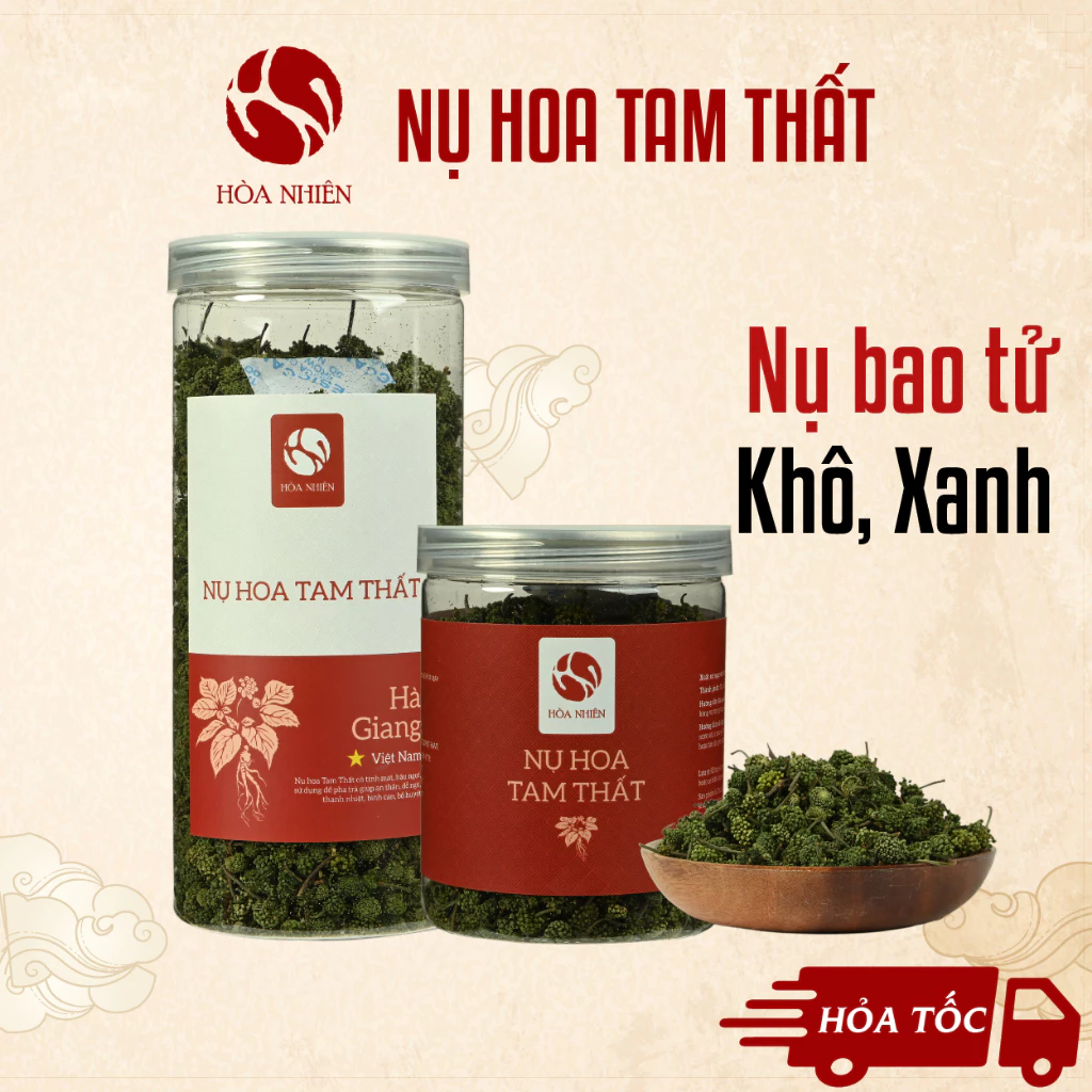 Nụ hoa Tam Thất bao tử loại 1, nụ Tam Thất khô Hà Giang | Thảo mộc truyền thống | Hòa Nhiên
