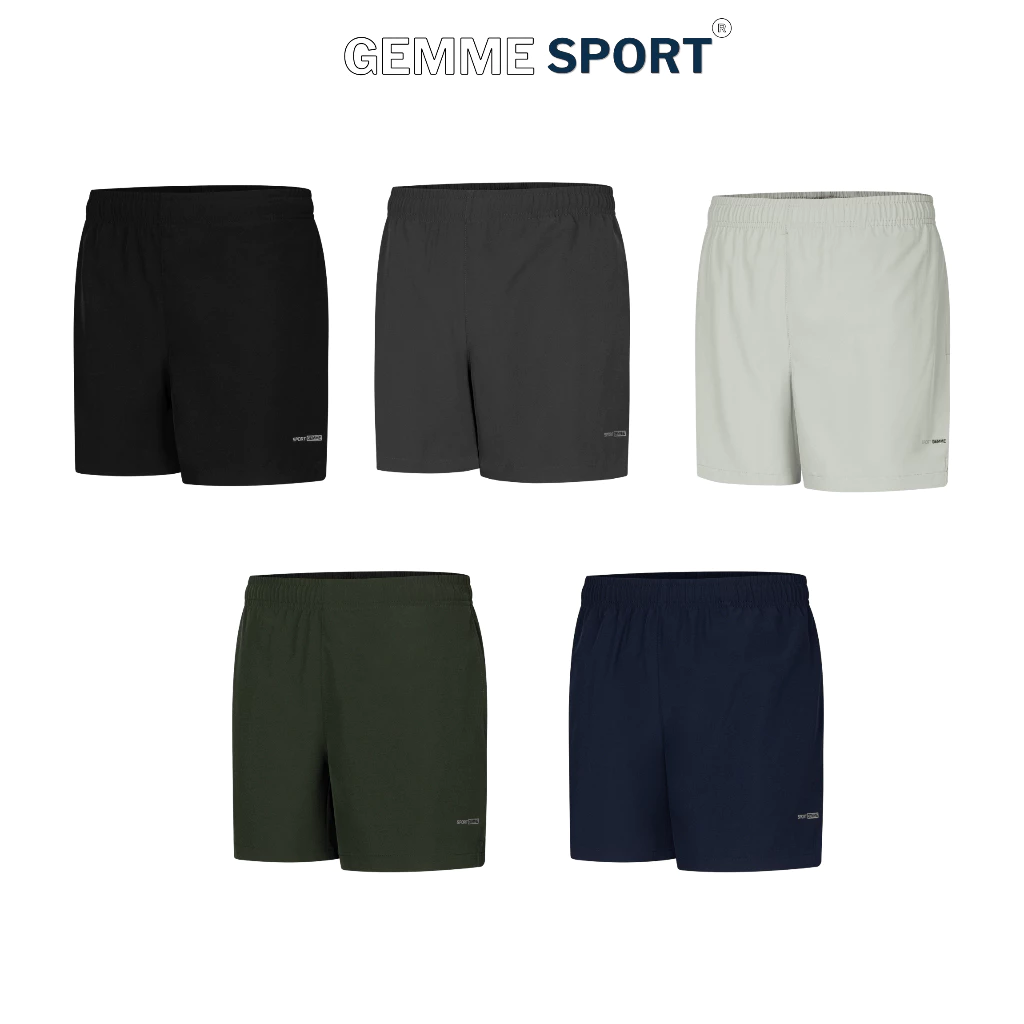 Quần short nam dù thể thao Big Size 60-120KG GEMME SPORT Co Giãn Thoáng Khí Tập Gym, Pickleball