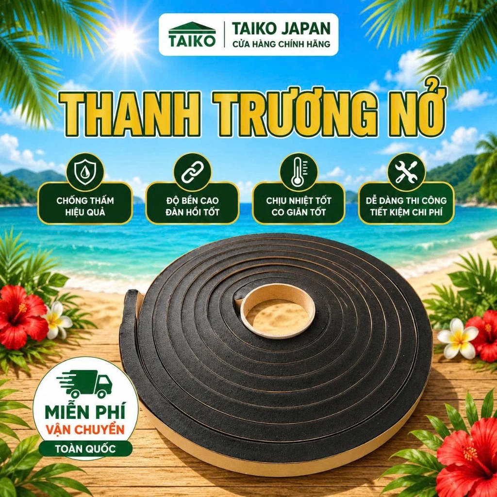 Cao Su Trương Nở DURAX DB2010 – Thanh Chặn Nước Bê Tông Phân Loại 1m