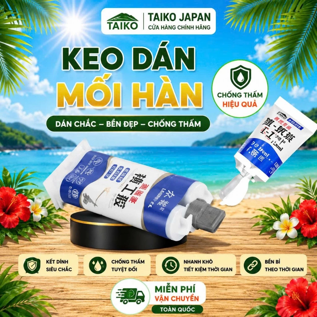 Keo Hàn Nối Vá Sắt, Thép, Kim Loại, Dán Hàn Mọi bết nứt vỡ, dán sửa nối đồ nhựa, gỗ chắc chắn độ bền cao