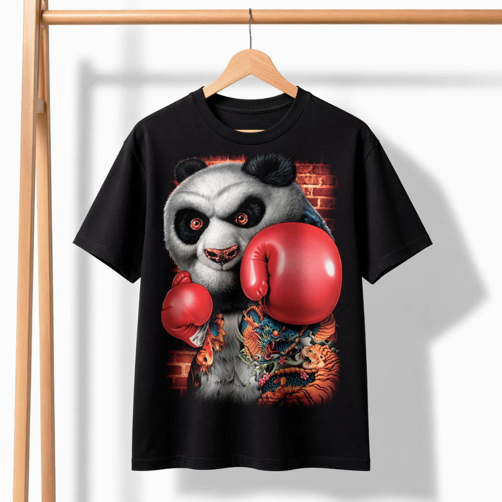 ÁO THUN 3D GẤU BOXING 33-70kg