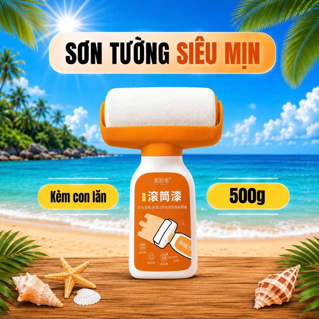 Sơn Tường Kèm Con Lăn DURAX - Sơn Trang trí tường Thông minh Con Lăn Mini Dụng cụ Sơn tường Mini Thông Minh Tiện Lợi