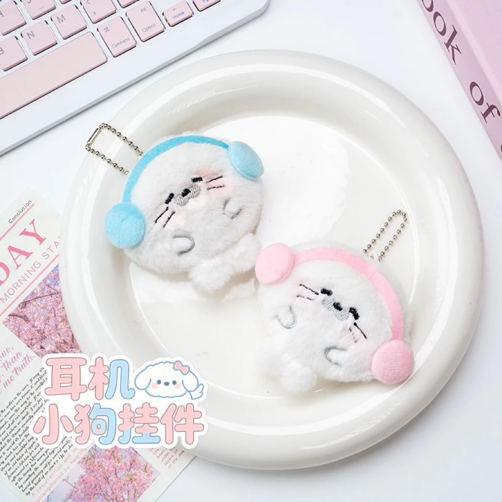 Móc Khóa Hải Cẩu Đeo Tai Nghe Dễ Thương