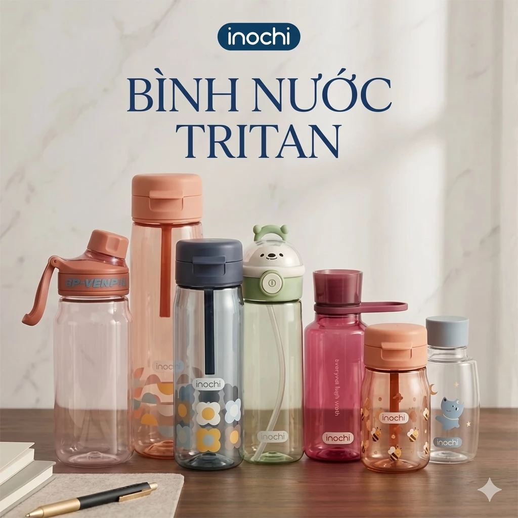 [Bộ sưu tập] Bình nước thể thao Kita Active, Bình nước Kita Fami, khuẩn Ag+ dễ cầm nắm tiện dụng