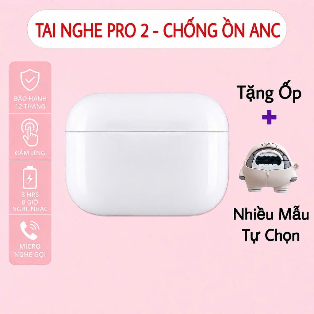 Tai Nghe Không Dây Bluetooth Pro 2 Bass Căng Chống Ồn Định Vị Google Map Đổi…