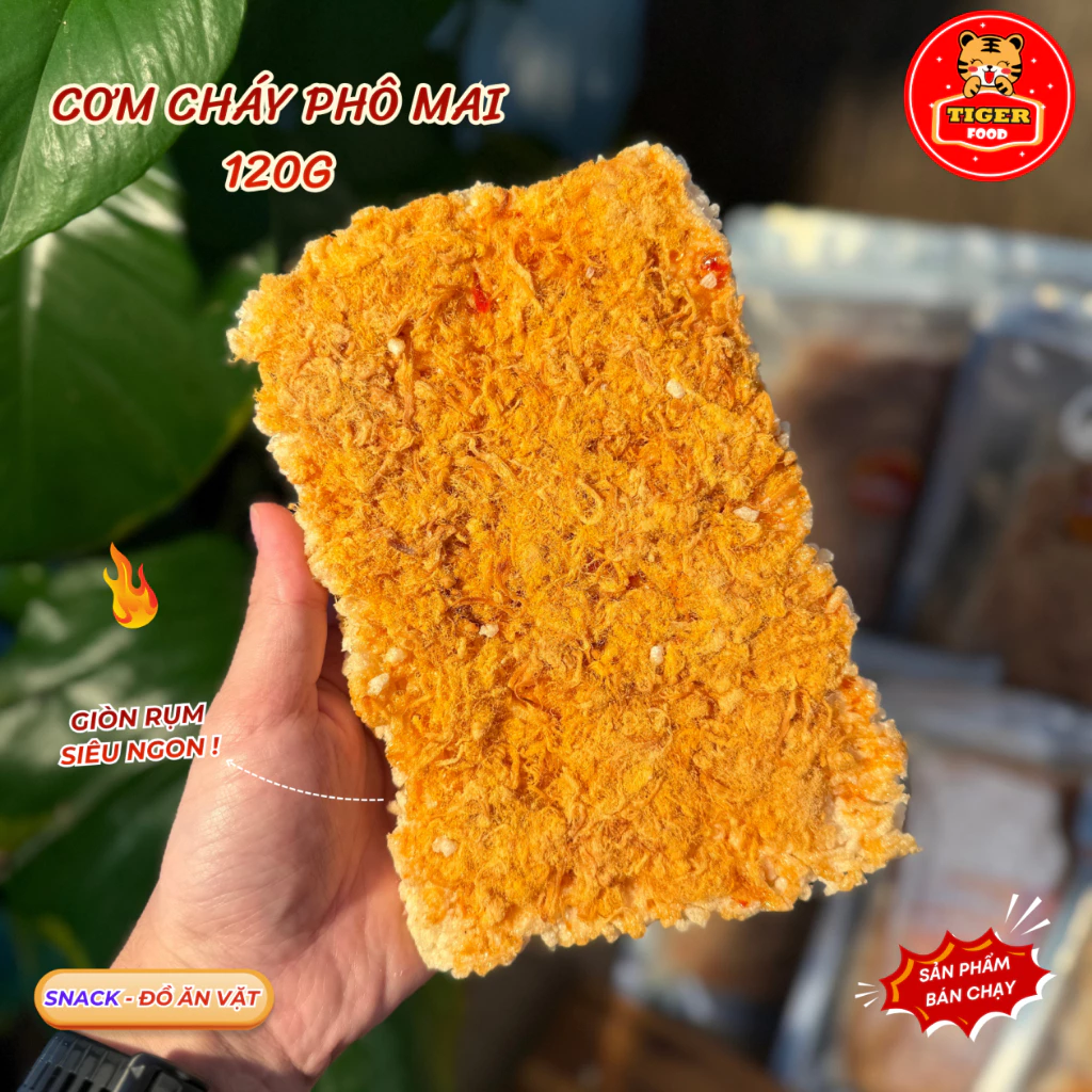 Cơm Cháy Siêu Chà Bông Phô Mai 💖TIGER FOOD💖 100g Cơm Cháy Đăc Biệt Chà Bông Siêu Ngon - Đồ Ăn Vặt Sài Gòn