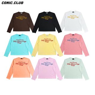 [Deal mở bán] Áo thun cotton xước tay dài 'Comic.Club', thoáng mát.