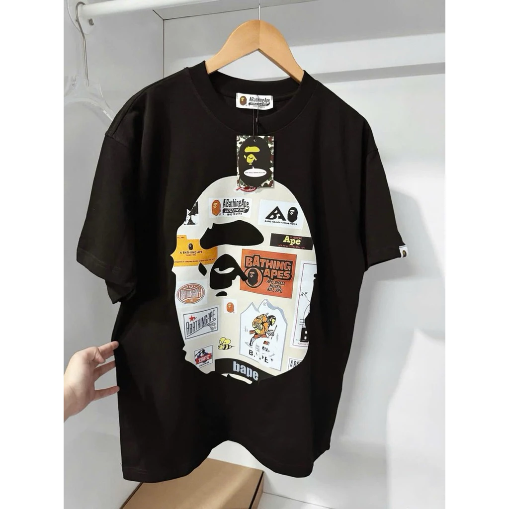 Áo Thun Ba Pe Hình In Sắc Nét, Vải Đẹp Cotton Mềm Mịn Dày Dặn, Vải Cotton 2 Chiều Không Xù Lông Full Tag Mac