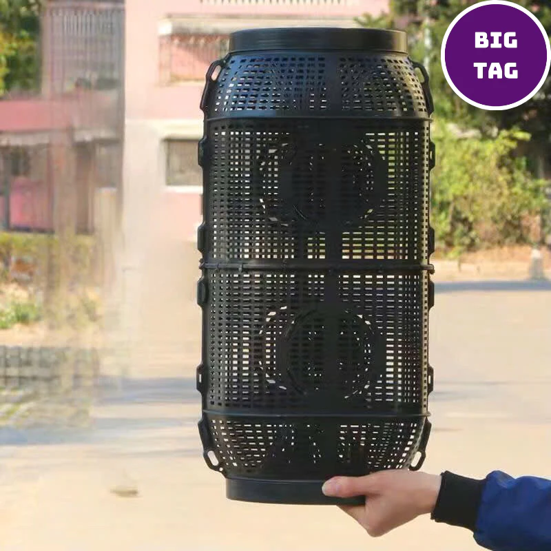 rọ cá 2 đầu cao cấp bẫy cá tôm cua thông minh nhựa dẻo siêu bền dễ mang theo 1308