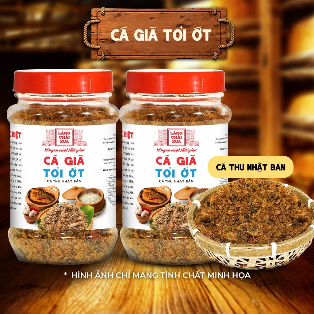 [Combo 2 hủ] Cá giã tỏi ớt Làng Chài Xưa 90g/hủ đặc biệt ăn liền chuẩn vị xưa ăn với cơm, cháo trắng