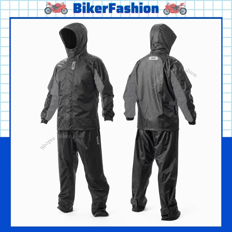 Áo Mưa Bộ GIVI RRS06 - Bộ Áo Quần Đi Mưa Cao Cấp Givi RRS06-AX Chính Hãng (Tặng Túi Đựng)