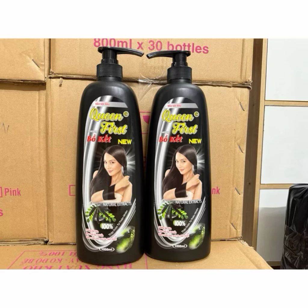 Combo 2 chai dầu gội bồ kết thiên nhiên công ty 1000ml siêu to phục hồi tóc hư tổn chính hãng