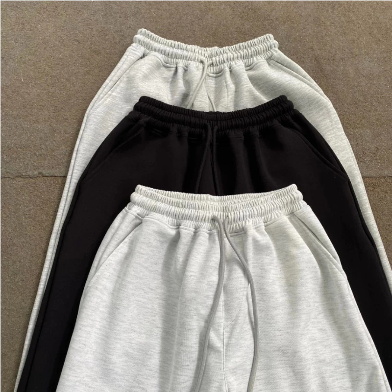 Quần Suông Ống Rộng Nữ Cạp Chun Form Rộng Dáng Dài Basic Streetwear Y2K Quần Baggy Nữ Mặc Đi Chơi Đi Học