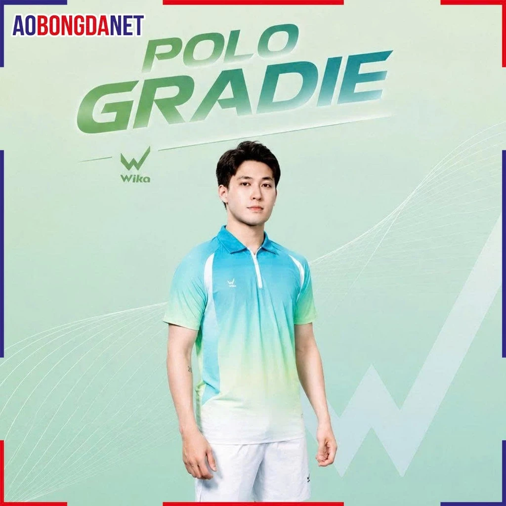 Áo Polo Wika Gradie Chính Hãng, Áo Thể Thao Cổ Bẻ Khóa Kéo Trẻ Trung Năng Động