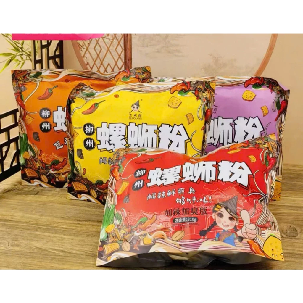 5 Gói Bún ốc Liễu Châu - LSNF 310Gram Gói Vuông Nhiều Hương Vị Siêu Ngon