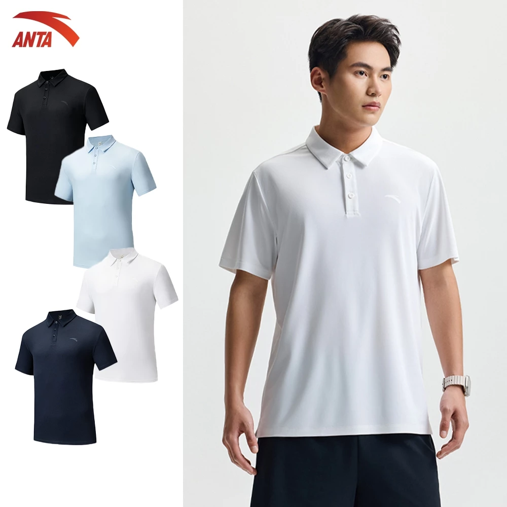 Áo polo nam Thời trang thể thao ANTA 1525B7187AU cầu lông/ pickleball/ tennis Nhanh khô mát mẻ  1525B7187AU