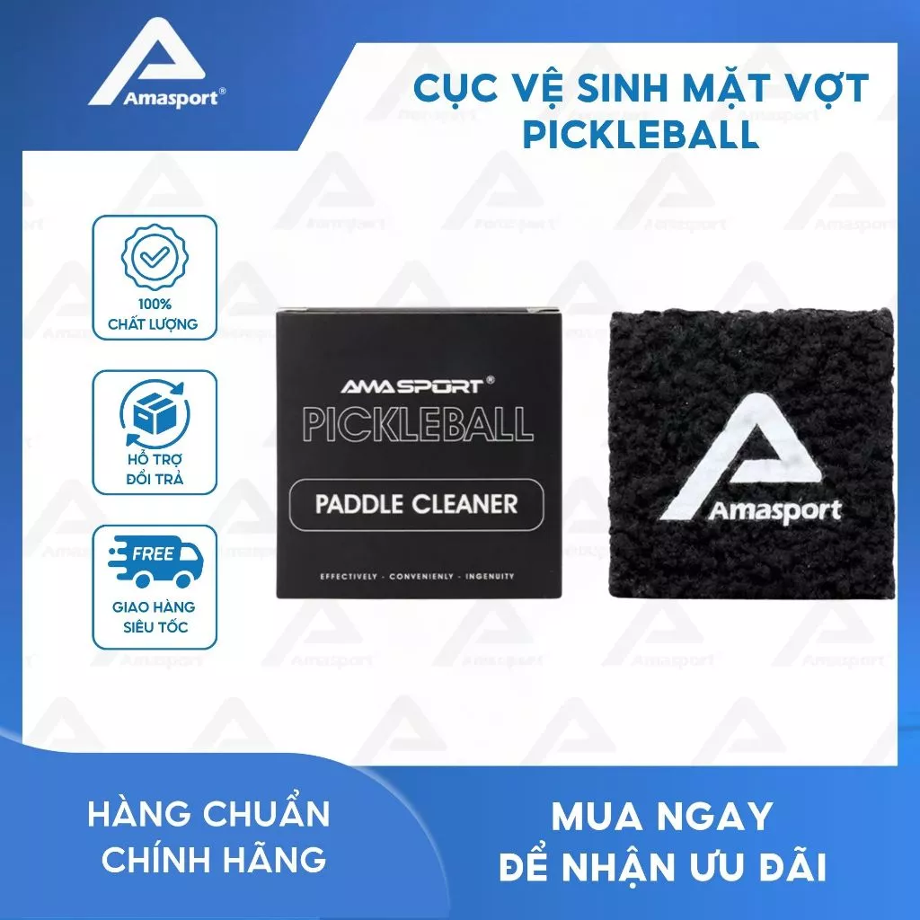 Cục Vệ Sinh Mặt Vợt Pickleball Ama Sport, chất liệu cao su tổng hợp giúp loại bỏ các vết bóng, bụi bám trên mặt vợt