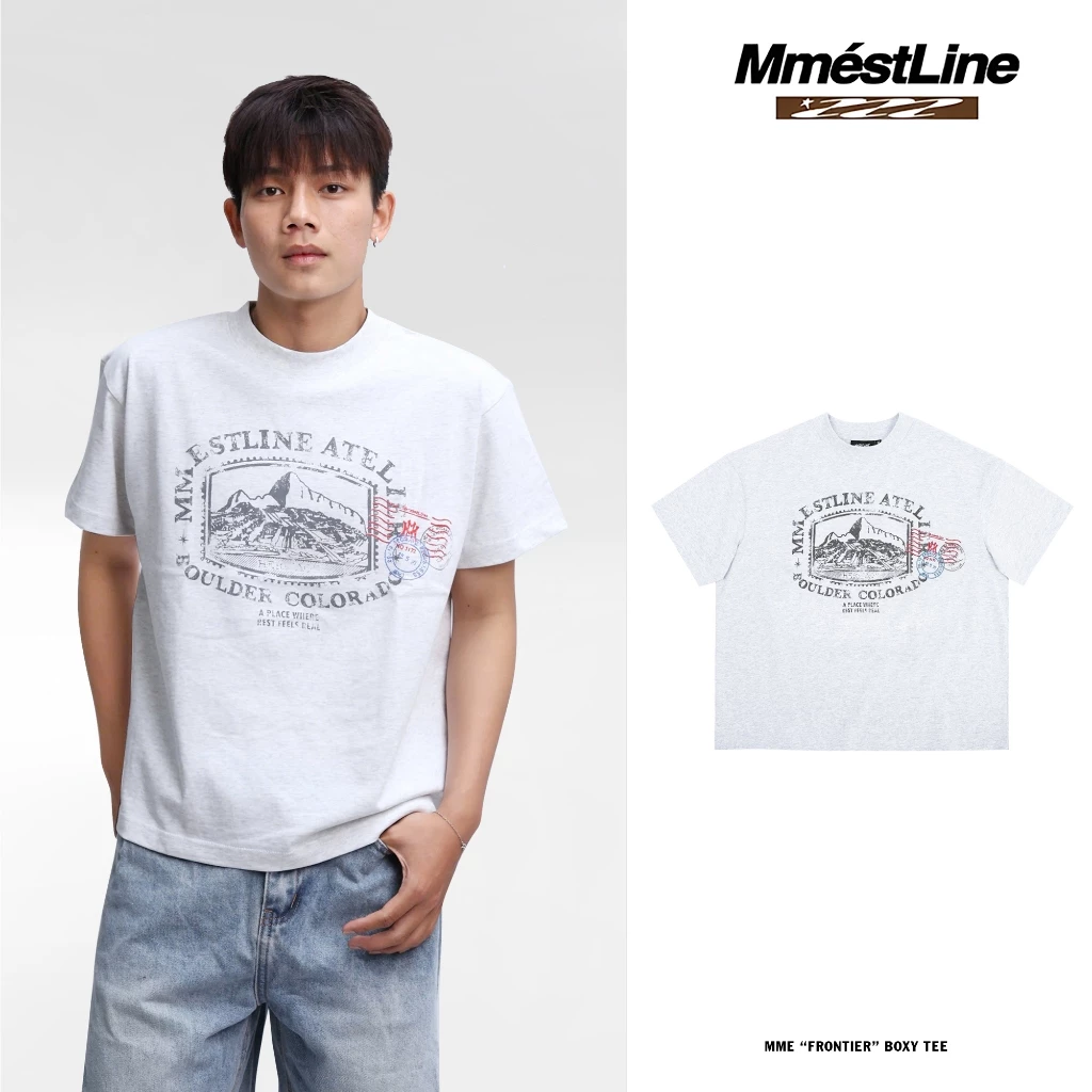 Áo thun MMESTLINE "FRONTIER" form Boxy vải Premium Cotton
