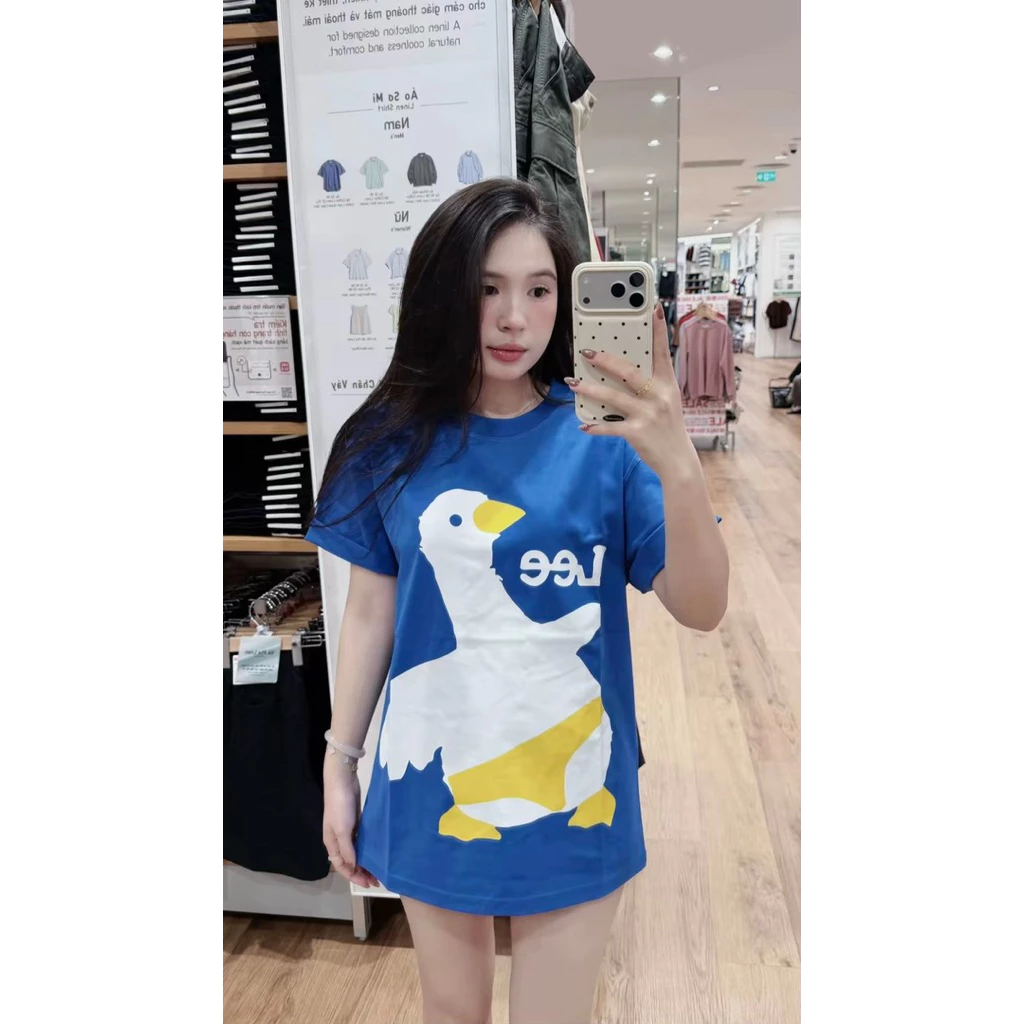 Áo Thun Vịt Vàng, Vải Đẹp Cotton 100% 2 Chiều Thoáng Mát, Hình In Dày Dặn Sắt Nét