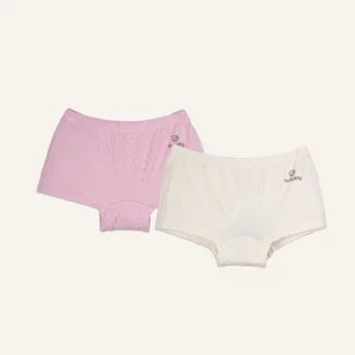 [Set 2] Quần chip đùi bé gái Bambus BU Baby, quần lót vải sợi tre cao cấp kháng khuẩn tự nhiên | SBB430000