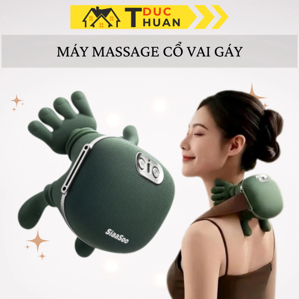 Máy Massage Cổ Vai Gáy Mô Phỏng Bàn Tay Kết Hợp Chườm Ấm, Massage Giảm Đau Mỏi Cơ - TUIDO SHOP