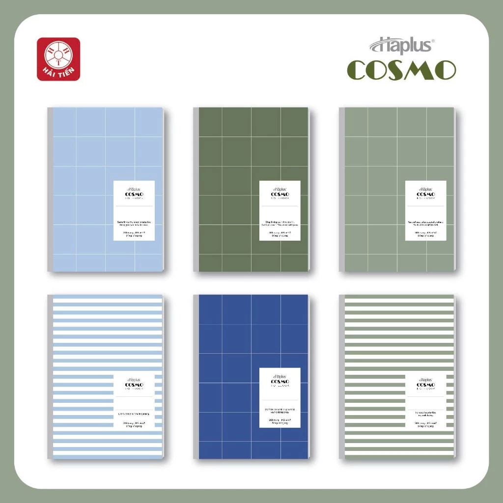 HẢI TIẾN Vở kẻ ngang Haplus - Cosmo (80, 120, 200 trang)