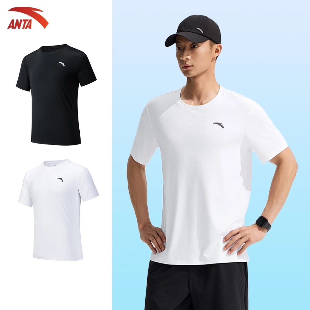 ANTA Nam Áo Thun Thể Thao Tập Gym, Cầu Lông, Pickleball, Basic Tee Thoáng Khí, Nhanh Khô 9525C7103A