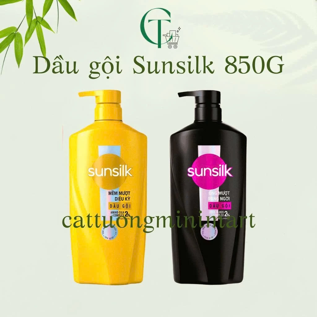 Dầu gội Sunsilk cho tóc Mượt100h - Chai 850G của Cattuongminimart