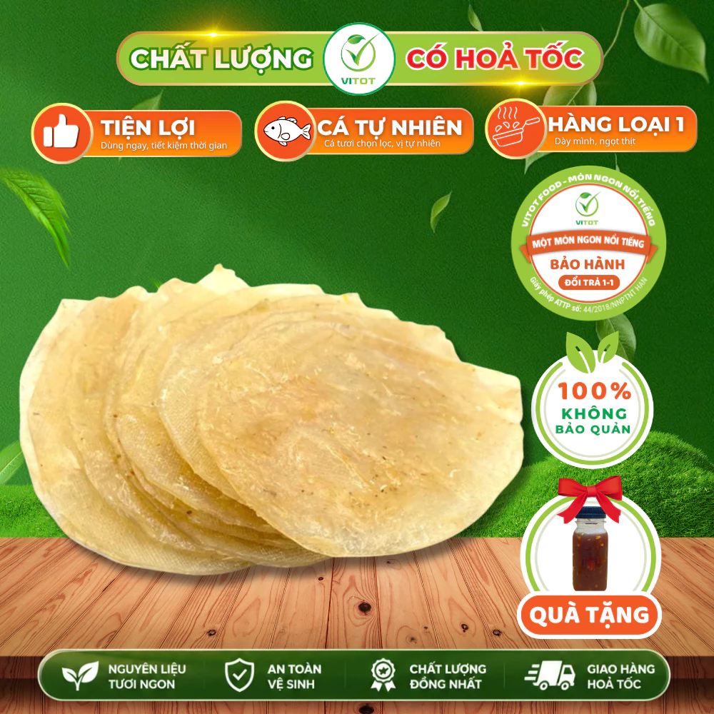 Khô Cá Bò VITOT Giàu Chất Dinh Dưỡng, Mềm Mềm Dai Dai Hợp Lý Để Ăn Nhậu