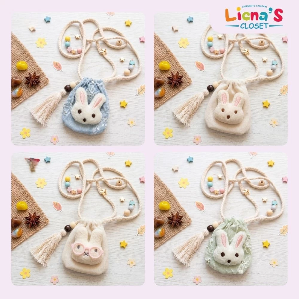 Túi Tỏi Đeo Cổ Cho Bé Hoạ Tiết Dễ Thương Handmade Kèm Dây Tua Rua Liena’s Closet