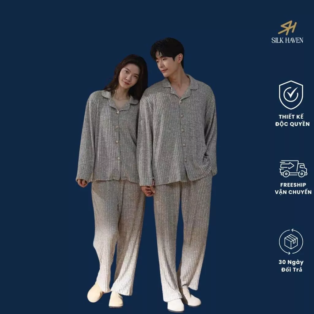 Bộ ngủ pijama Mùa thu đông ấm áp và giữ nhiệt -BĐ04- Bộ đồ mặc nhà cao cấp cho nam và nữ