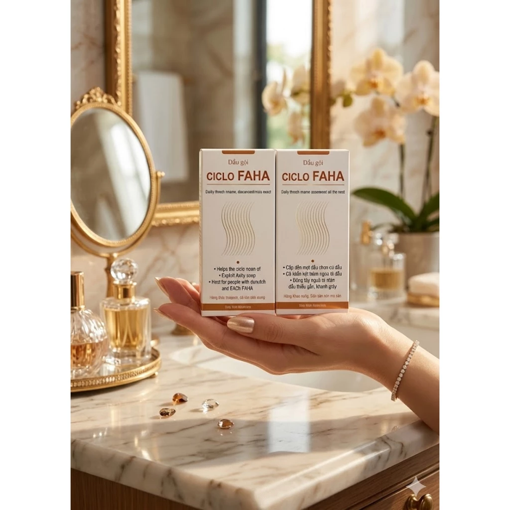 Dầu Gội CICLO FAHA – Sạch Gàu, Giảm Nấm Ngứa, Mát Da Đầu 60ml