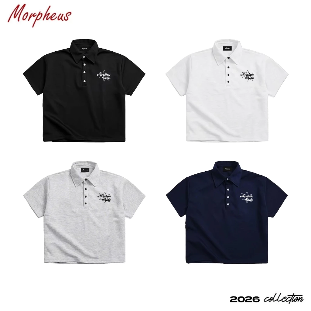 Áo Polo Thêu STAR Local Brand Morpheus, Polo thêu Form Boxy Thêu NGÔI SAO, Áo Polo thêu Form Rộng Thun Cotton 260gsm