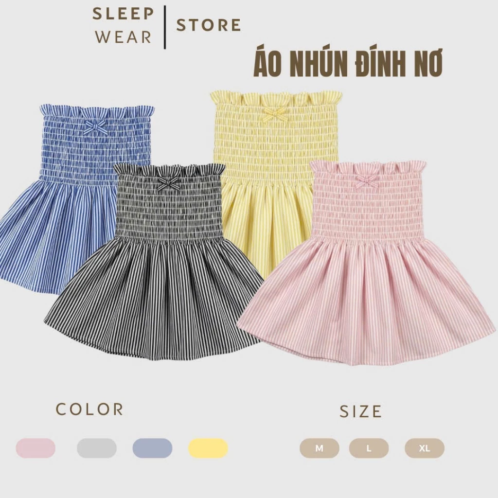 [39XU] ÁO NHÚN ĐÍNH NƠ ĐI BIỂN HOTTREND