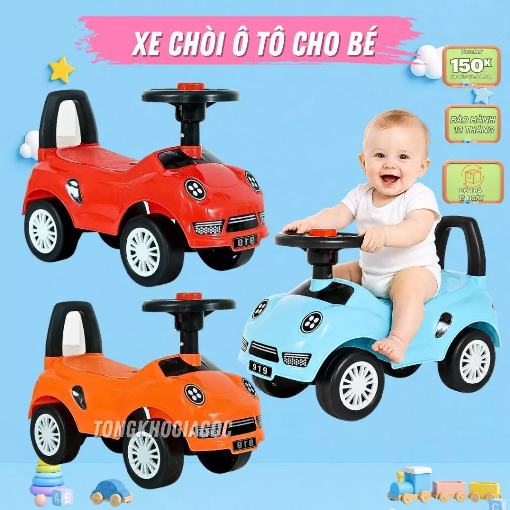 🧸𝑴𝒊𝒆̂̃𝒏 𝑺𝒊́𝒑🧸XE CHÒI CHÂN CHO BÉ 9199  - XE CHÒI CHÂN Ô TÔ MẪU MỚI