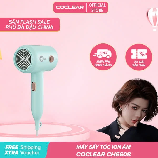 [ Link độc quyền của Fubadau chính hãng live ] Máy sấy tóc Coclear CH6608 1800W công suất lớn
