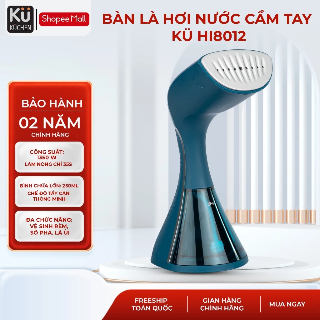 Bàn là hơi nước cầm tay KUCHEN Kü HI8012 - Bảo hành 24 tháng